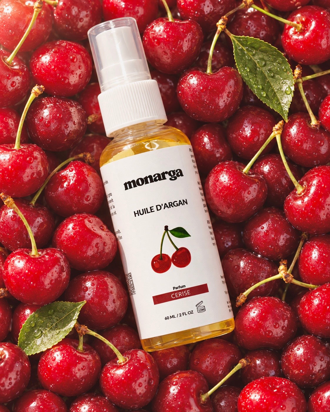 Huile d'argan à la cerise - Arganissime