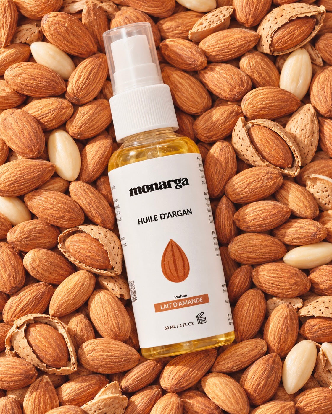 Huile d'argan au lait d'amande - Arganissime